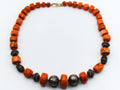 antique coral, natural coral, undyed coral, momo salmon coral, Italian coral, pacific coral, Sardinian Coral, sea coral, Mediterranean coral, Mediterranean necklace, Mediterranean chain, coral necklace, Mediterranean momo coral, handcarved coral, momo coral, 9 karat Gold clasp, salmon coral, Sterling silver