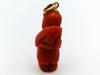 antique coral, natural coral, undyed coral, dark red coral, blood red coral, Italian coral, pacific coral, Sardinian Coral, sea coral, Mediterranean coral, Mediterranean red, Mediterranean pendant, coral pendant, 18 karat gold
