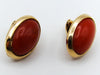 antique coral, natural coral, undyed coral, dark red coral, blood red coral, Italian coral, pacific coral, Sardinian Coral, Coral Earrings, sea coral, aka coral, Gold 14 Karat