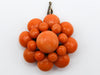 antique coral, natural coral, undyed coral, dark salmon coral, Italian coral, pacific coral, Sardinian Coral, sea coral, Mediterranean pendant, Mediterranean coral, coral pendant, handcarved coral, salmon pendant