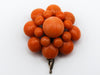 antique coral, natural coral, undyed coral, dark salmon coral, Italian coral, pacific coral, Sardinian Coral, sea coral, Mediterranean pendant, Mediterranean coral, coral pendant, handcarved coral, salmon pendant