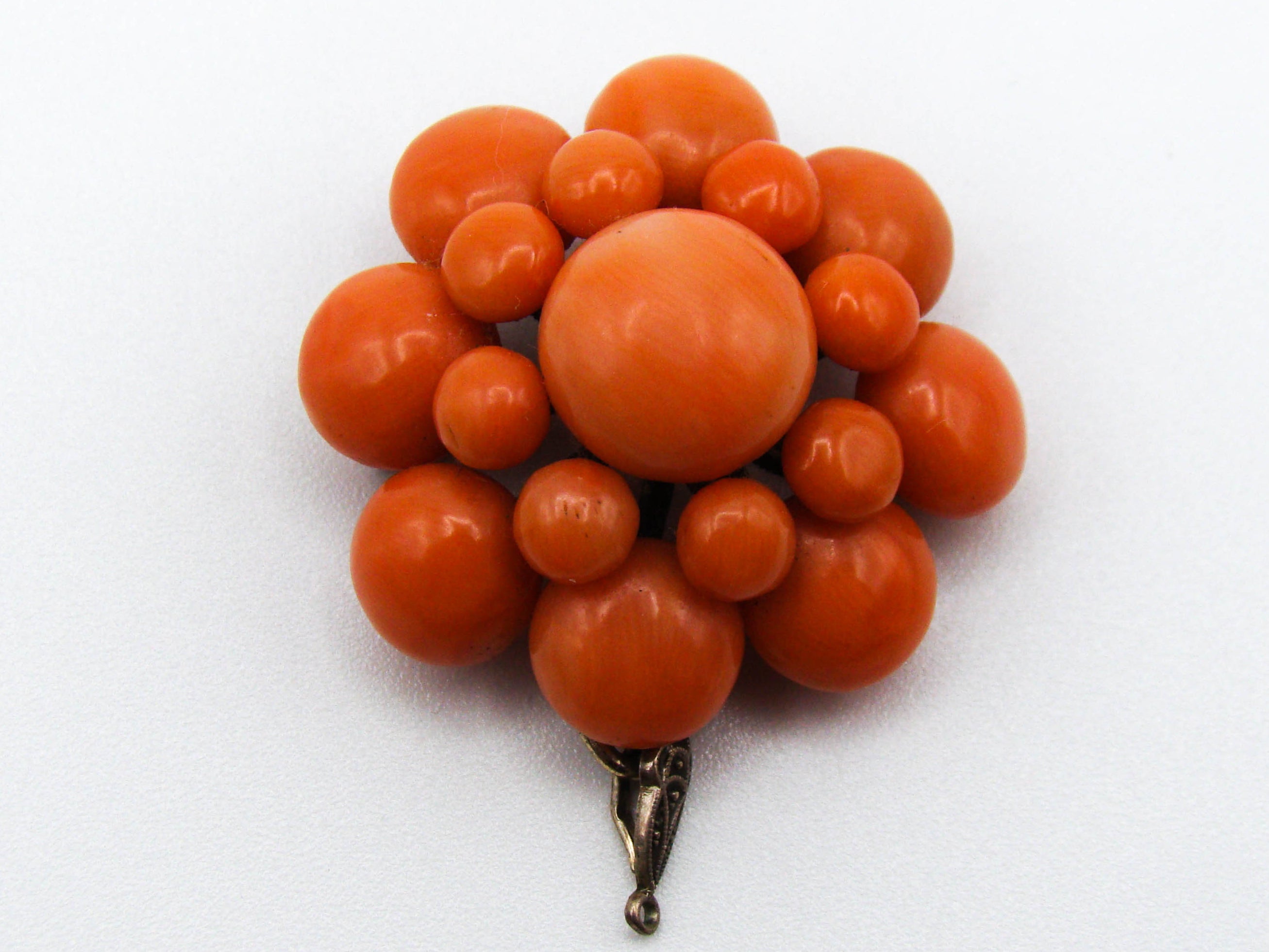 antique coral, natural coral, undyed coral, dark salmon coral, Italian coral, pacific coral, Sardinian Coral, sea coral, Mediterranean pendant, Mediterranean coral, coral pendant, handcarved coral, salmon pendant