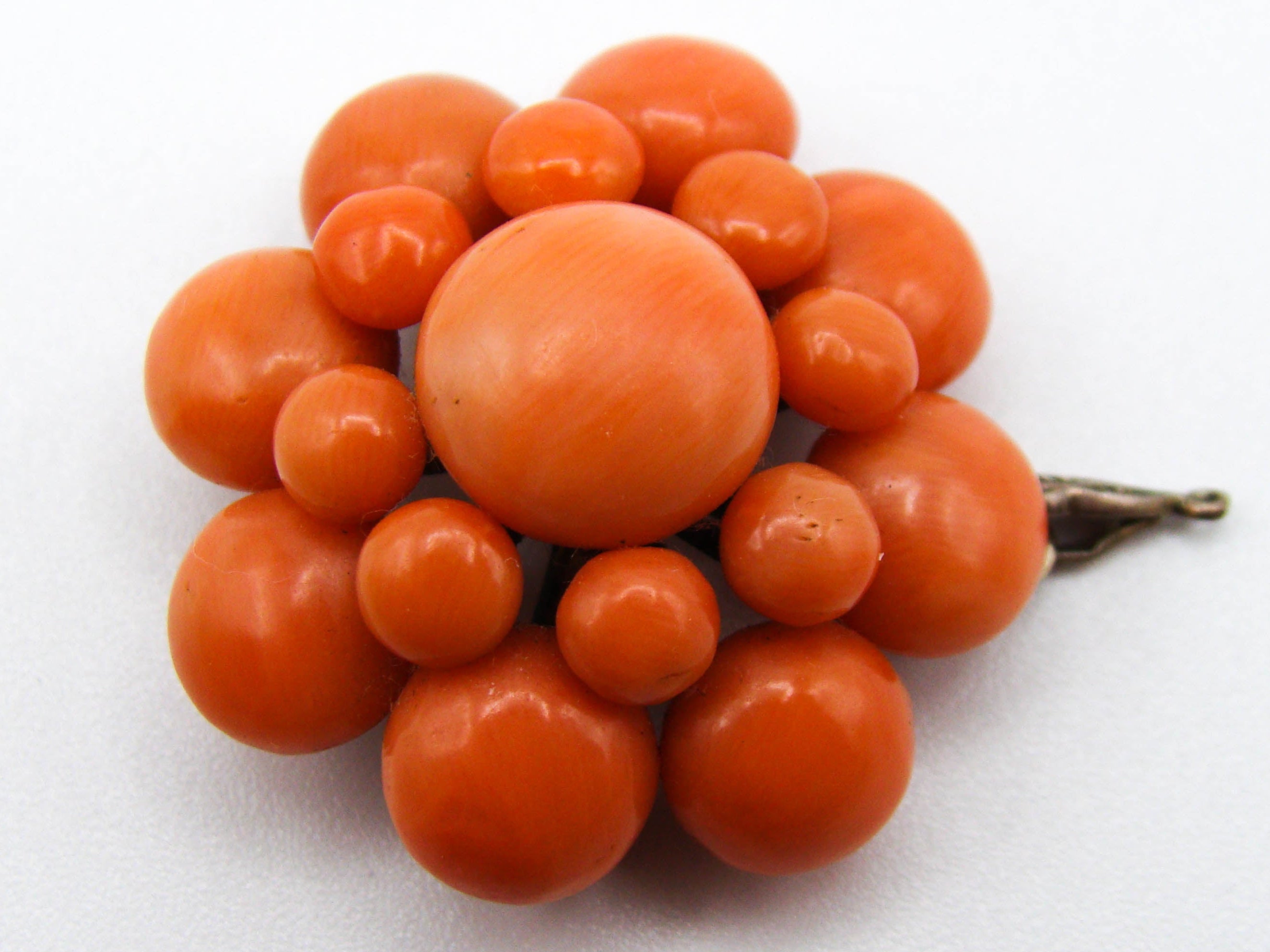 antique coral, natural coral, undyed coral, dark salmon coral, Italian coral, pacific coral, Sardinian Coral, sea coral, Mediterranean pendant, Mediterranean coral, coral pendant, handcarved coral, salmon pendant