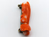 antique coral, natural coral, undyed coral, dark momo orange coral, Italian coral, pacific coral, Sardinian Coral sea coral, momo coral, coral brooch, Mediterranean brooch, Sterling silver