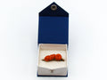 antique coral, natural coral, undyed coral, dark orange coral, Italian coral, pacific coral, Sardinian Coral, sea coral, Mediterranean coral, Mediterranean brooch, Mediterranean orange, coral brooch, handcarved coral
