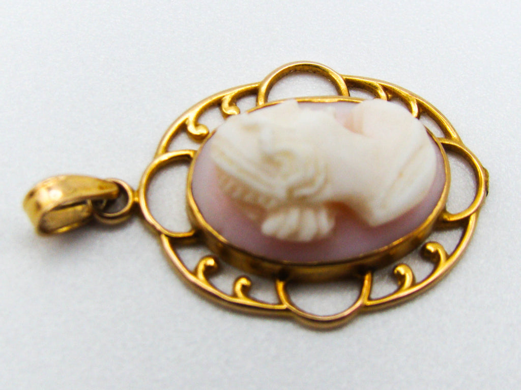 antique coral, natural coral, undyed coral, White angel skin coral, Italian coral, pacific coral, Sardinian Coral, sea coral, Mediterranean coral, Mediterranean pendant, Mediterranean angel skin pendant, White pendant, handcarved coral, 10 karat gold