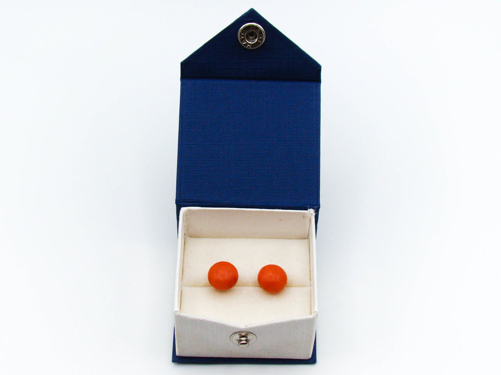antique coral, natural coral, undyed coral, dark orange coral, Italian coral, pacific coral, Sardinian Coral, sea coral, Mediterranean coral, Mediterranean earrings, Mediterranean orange, coral earrings, handcarved coral, 14 karat gold