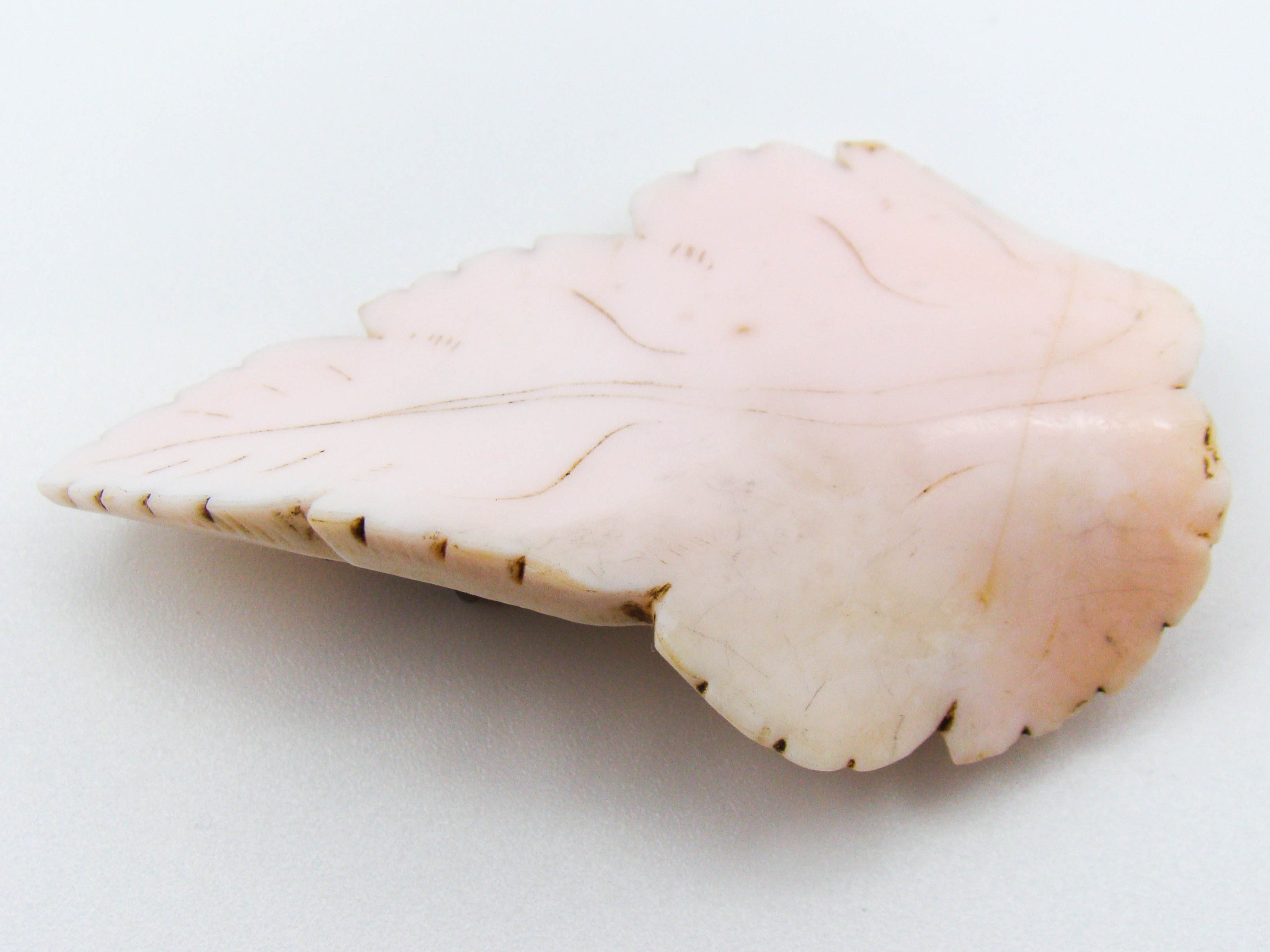 antique coral, natural coral, undyed coral, White angel skin coral, Italian coral, pacific coral, Sardinian Coral, sea coral, Mediterranean coral, Mediterranean brooch, Mediterranean angel skin brooch, White brooch, handcarved coral, Sterling silver