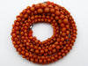 antique coral, natural coral, undyed coral, dark orange coral, Italian coral, pacific coral, Sardinian Coral, sea coral, Mediterranean coral, Mediterranean necklace, Mediterranean chain, coral necklace, handcarved coral, sterling silver clasp, Mediterranean orange