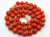 antique coral, natural coral, undyed coral, dark red coral, blood red coral, Italian coral, pacific coral, Sardinian Coral, red coral, sea coral, Mediterranean necklace, Mediterranean coral, Mediterranean chain, coral beads, handcarved, aka red, handcarved, 14 karat gold clasp