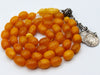 baltic amber, amber, antique, amber beads, egg Yolk, amber chain, Rosary beads, مسبحة, Masbaha, Muslim prayer beads حبيت الدورة ,العنبر الهندى