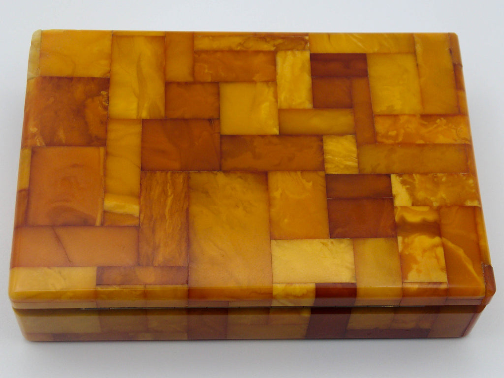 baltic amber, amber, antique, amber Box, egg Yolk,Königsberg