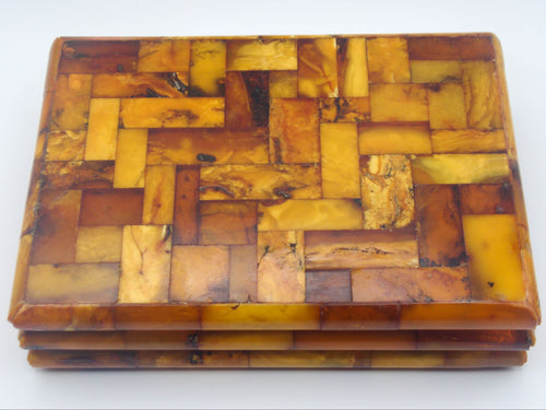 baltic amber, amber, antique, amber Box, egg Yolk,Königsberg