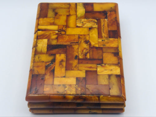 baltic amber, amber, antique, amber Box, egg Yolk,Königsberg