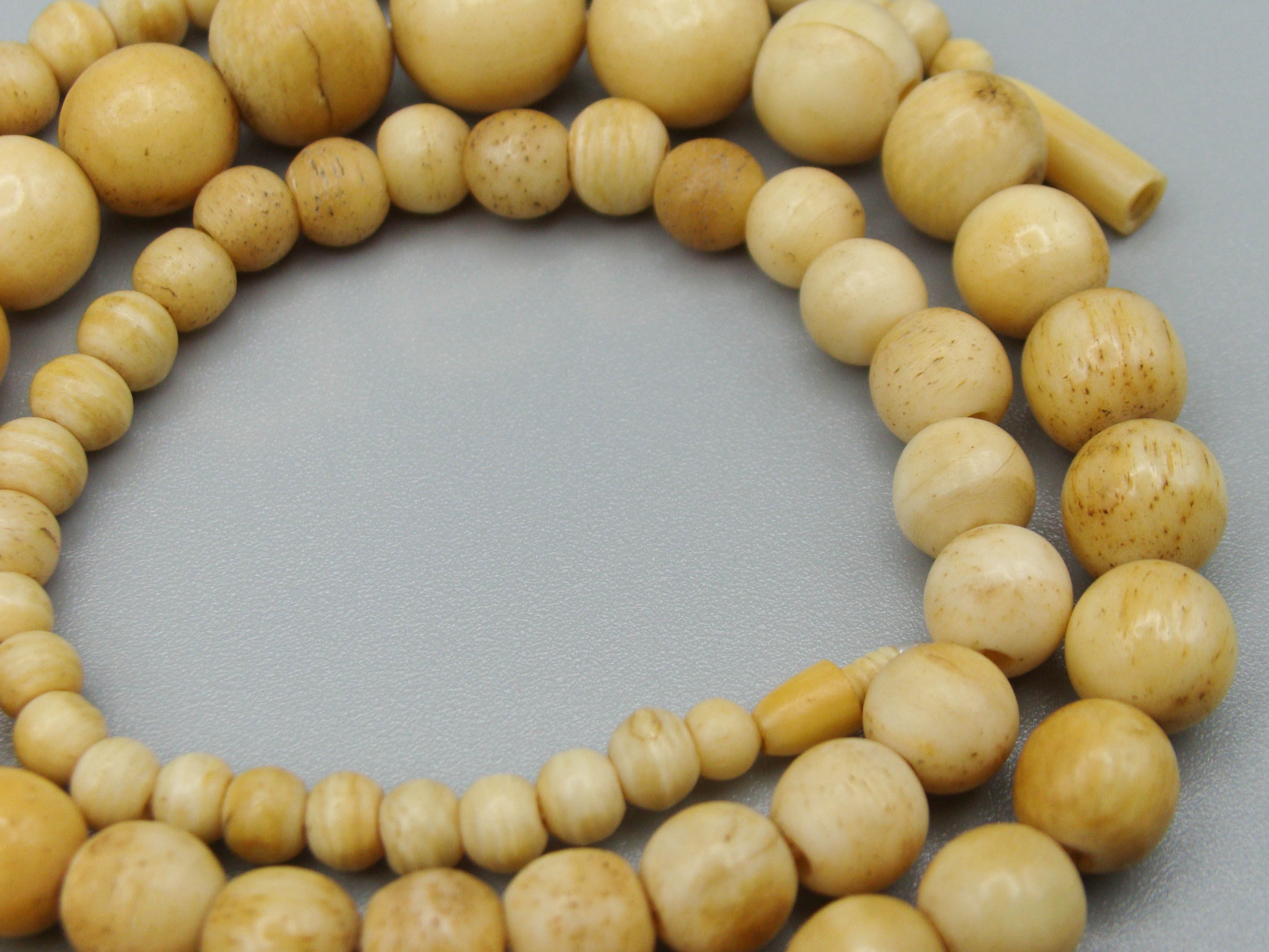 Antique Bone, Natural Bone, Animal bone, Bone necklace, Mediterranean bone, handcarved bone, Asien bone