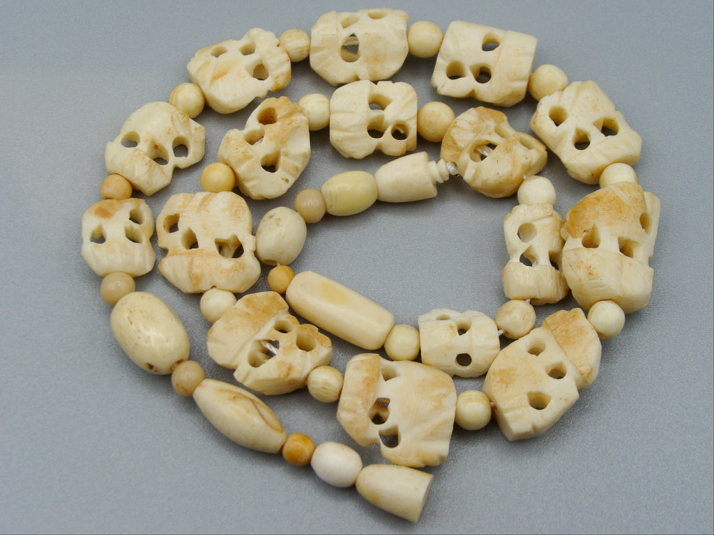 Antique Ivory, Natural Ivory, Ivory Necklace, Mediterranean Ivory, handcarved Ivory, Asien Ivory, Elephant Ivory