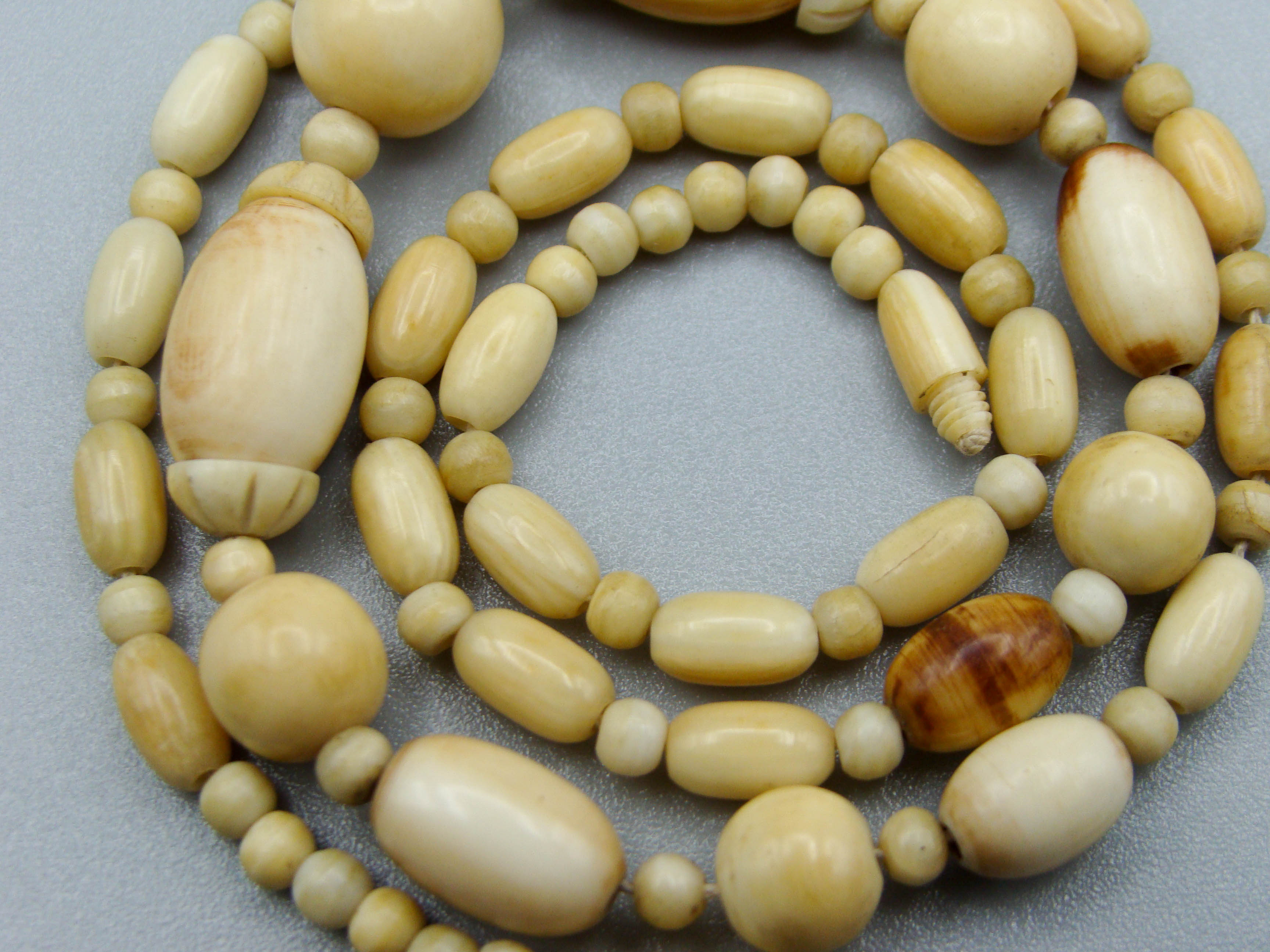 Antique Ivory, Natural Ivory, Ivory Necklace, Mediterranean Ivory, handcarved Ivory, Asien Ivory, Elephant Ivory, Ivory Chain