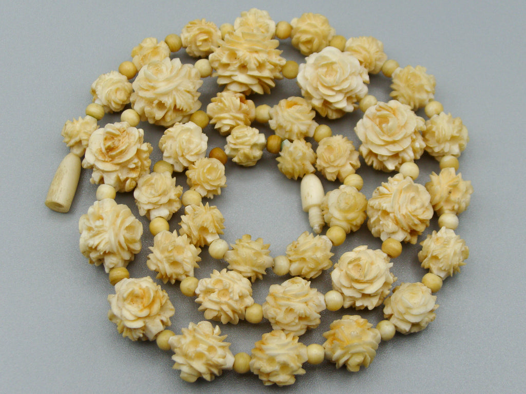 Antique Ivory, Natural Ivory, Ivory Necklace, Mediterranean Ivory, handcarved Ivory, Asien Ivory, Elephant Ivory, Ivory Chain