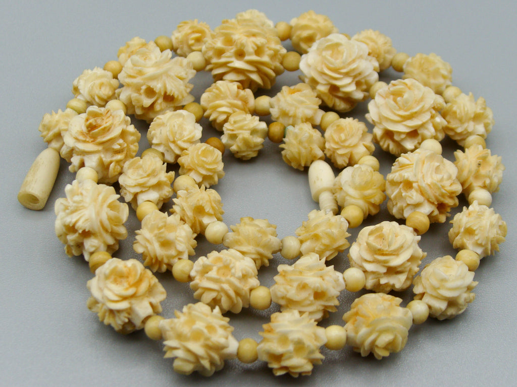 Antique Ivory, Natural Ivory, Ivory Necklace, Mediterranean Ivory, handcarved Ivory, Asien Ivory, Elephant Ivory, Ivory Chain
