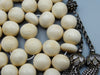 Antique Ivory, Natural Ivory, Mediterranean Ivory, handcarved Ivory, Asien Ivory, Elephant Ivory, Ivory Chain, Ivory necklace, Ivory Rosary, Rosary beads,  مسبحة, Masbaha, Muslim prayer beads, Sterling Silver