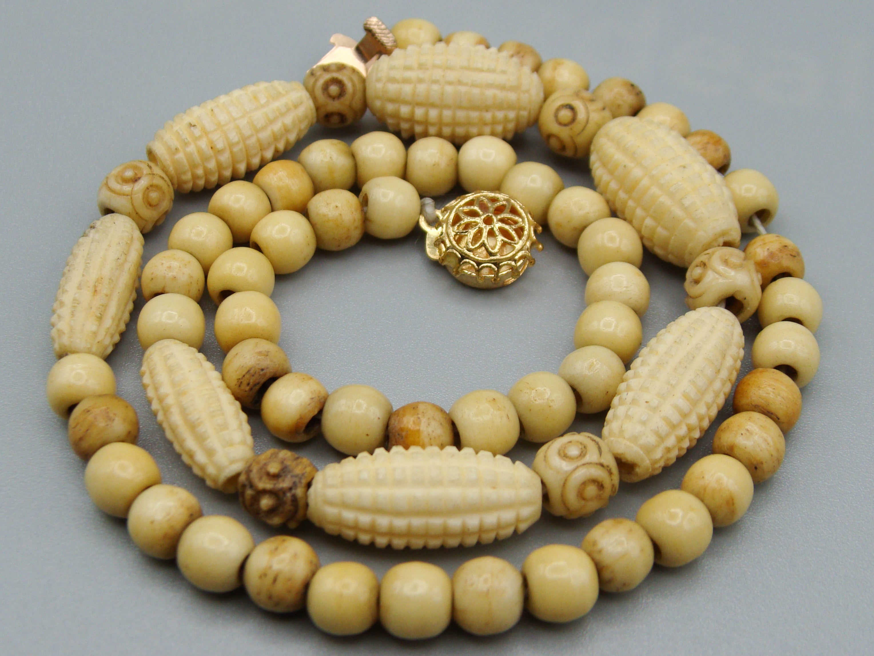 Antique Ivory, Natural Ivory, Ivory Necklace, Mediterranean Ivory, handcarved Ivory, Asien Ivory, Elephant Ivory, Ivory Chain
