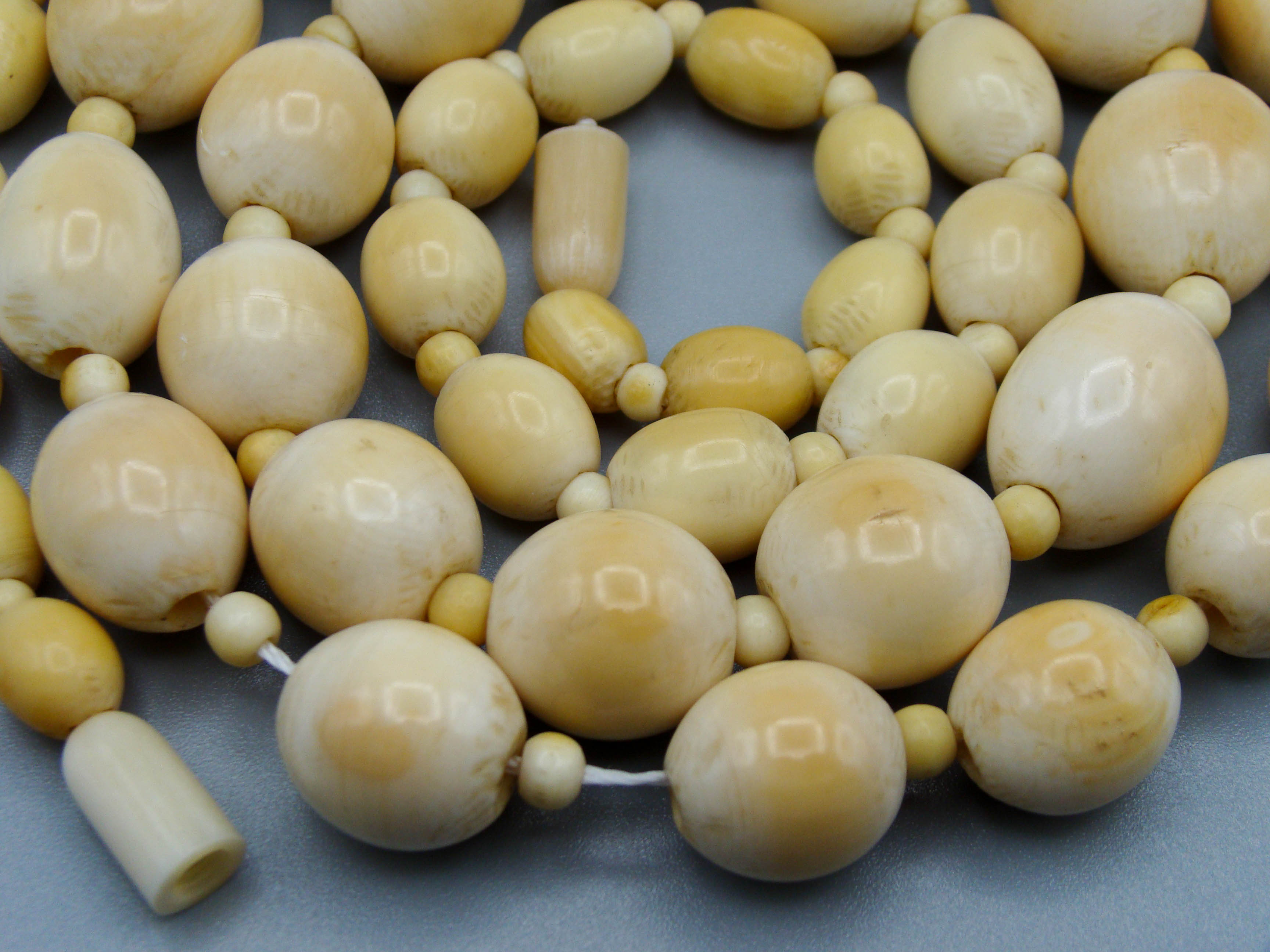 Antique Ivory, Natural Ivory, Ivory Necklace, Mediterranean Ivory, handcarved Ivory, Asien Ivory, Elephant Ivory, Ivory Chain