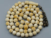 Antique Ivory, Natural Ivory, Mediterranean Ivory, handcarved Ivory, Asien Ivory, Elephant Ivory, Ivory Chain, Ivory necklace, Ivory Rosary, Rosary beads,  مسبحة, Masbaha, Muslim prayer beads, Sterling Silver