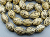 Antique Ivory, Natural Ivory, Mediterranean Ivory, handcarved Ivory, Asien Ivory, Elephant Ivory, Ivory Chain, Ivory necklace, Ivory Rosary, Rosary beads,  مسبحة, Masbaha, Muslim prayer beads, Sterling Silver