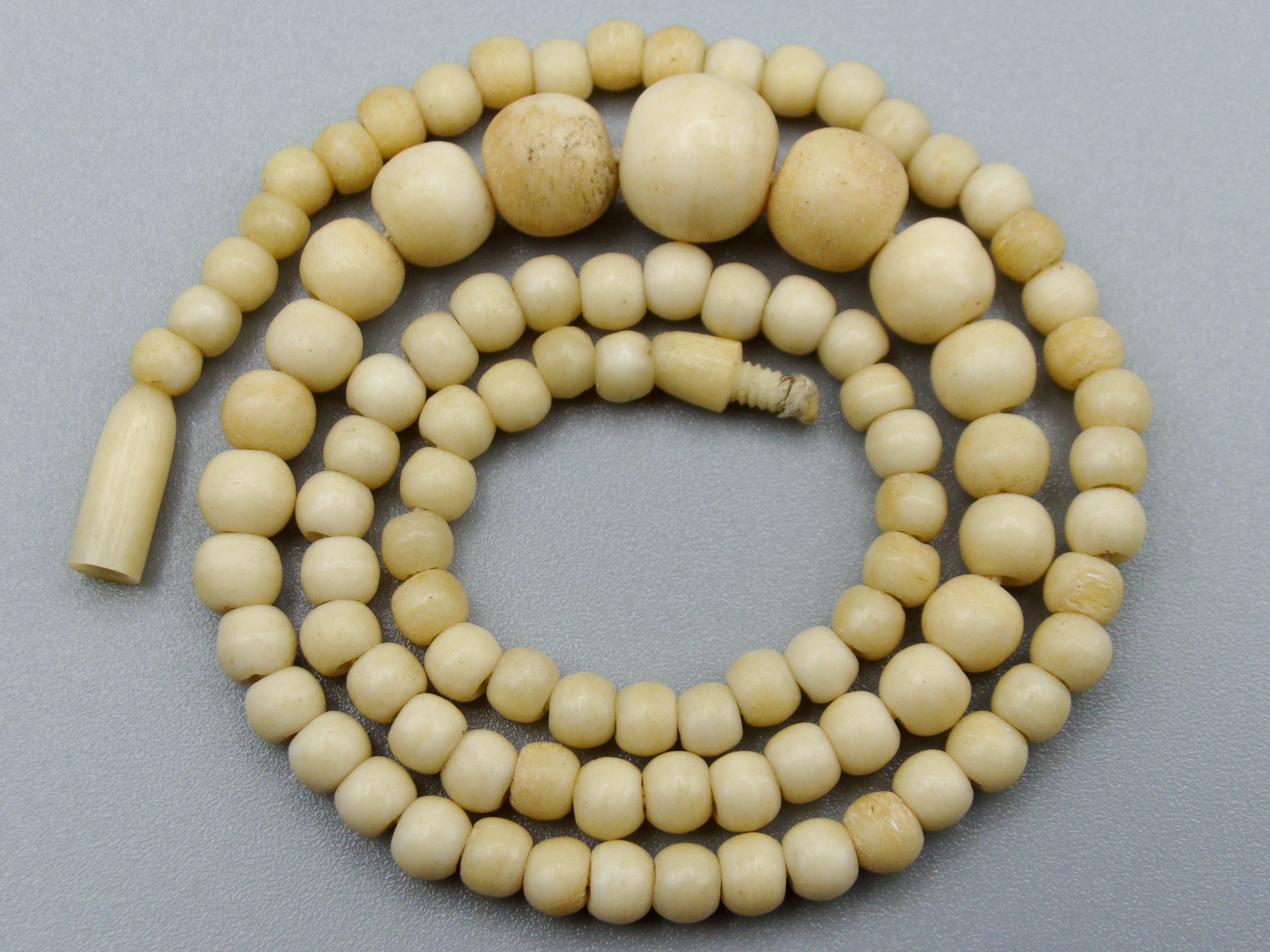 Antique Bone, Natural Bone, Animal bone, Bone necklace, Mediterranean bone, handcarved bone, Asien bone