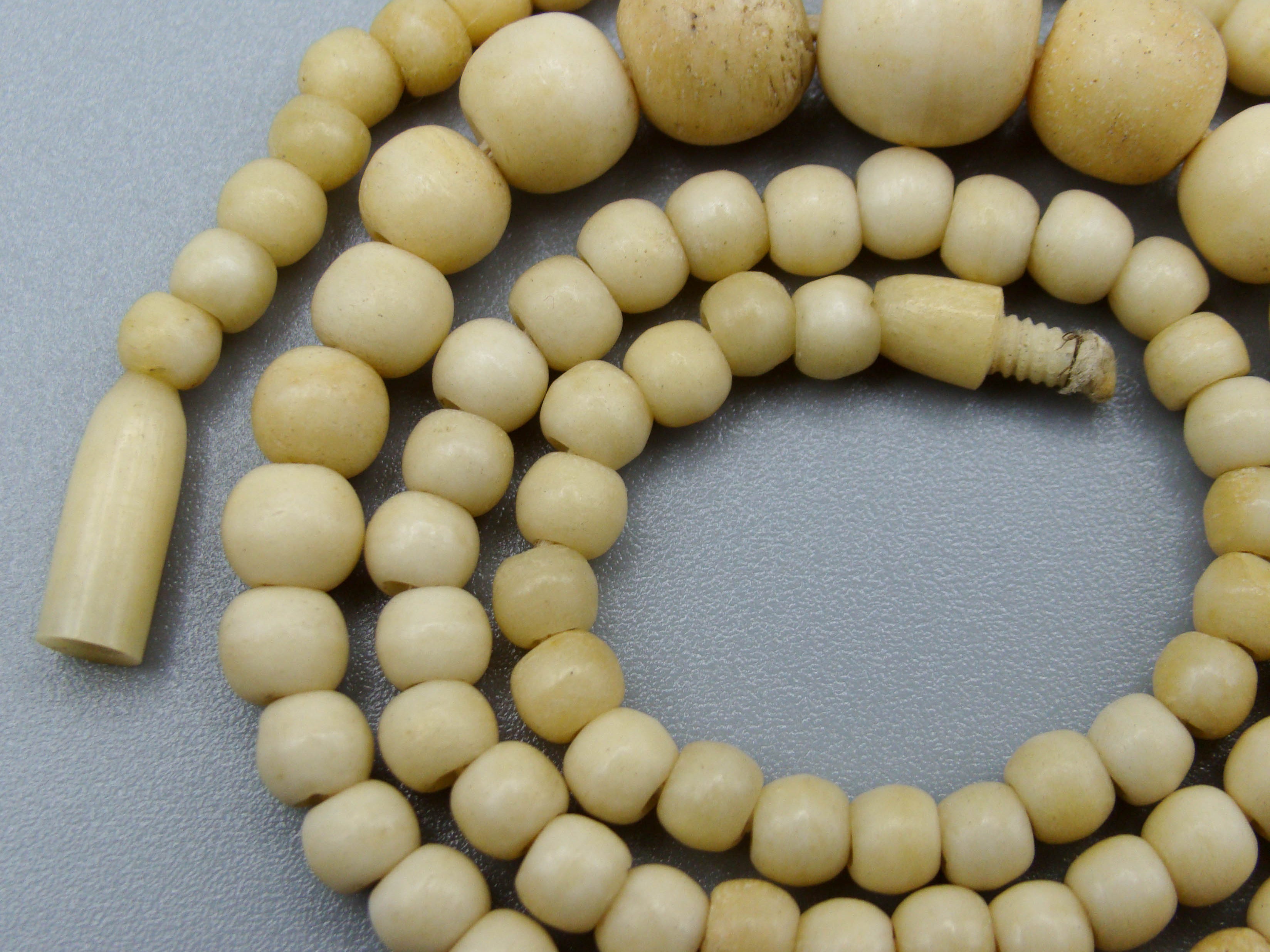 Antique Bone, Natural Bone, Animal bone, Bone necklace, Mediterranean bone, handcarved bone, Asien bone