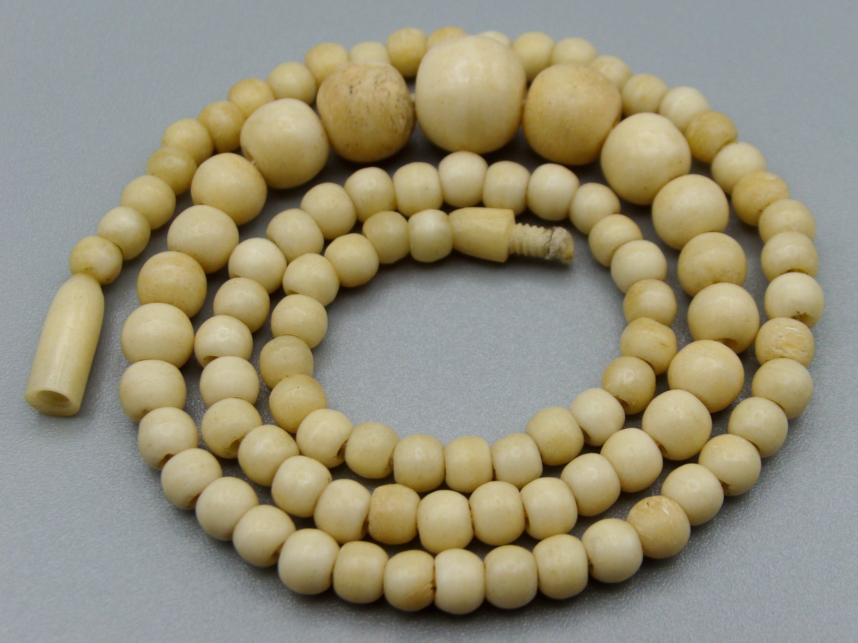 Antique Bone, Natural Bone, Animal bone, Bone necklace, Mediterranean bone, handcarved bone, Asien bone
