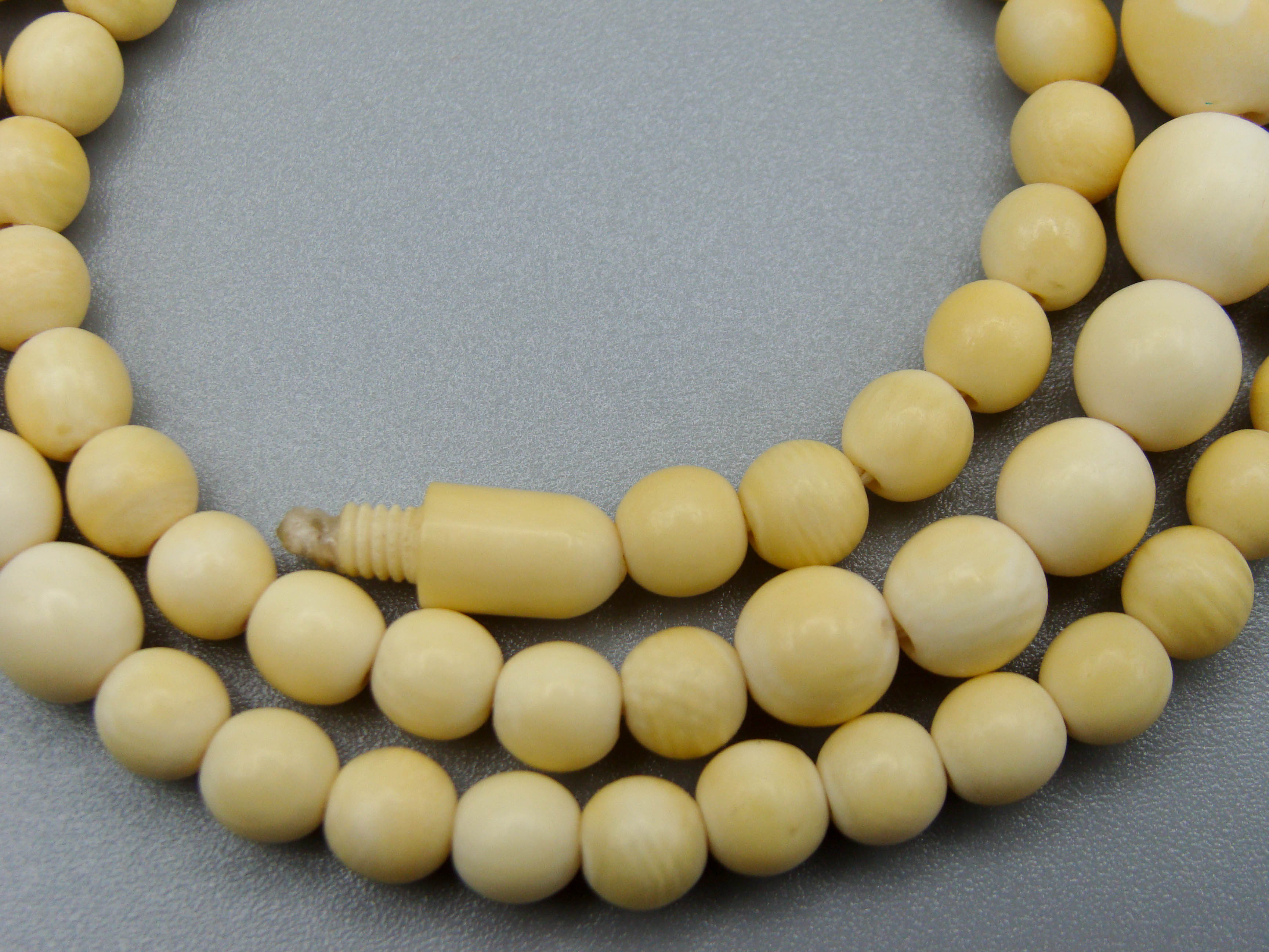 Antique Ivory, Natural Ivory, Ivory Necklace, Mediterranean Ivory, handcarved Ivory, Asien Ivory, Elephant Ivory, Ivory Chain