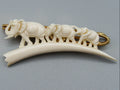 Antique Ivory, Natural Ivory, Ivory neck tie, Ivory cravat, Mediterranean Ivory, handcarved Ivory, Asien Ivory, Elephant Ivory