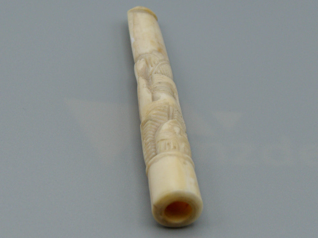 Antique Ivory, Natural Ivory, Ivory Mouthpiece, Mediterranean Ivory, handcarved Ivory, Asien Ivory, Elephant Ivory