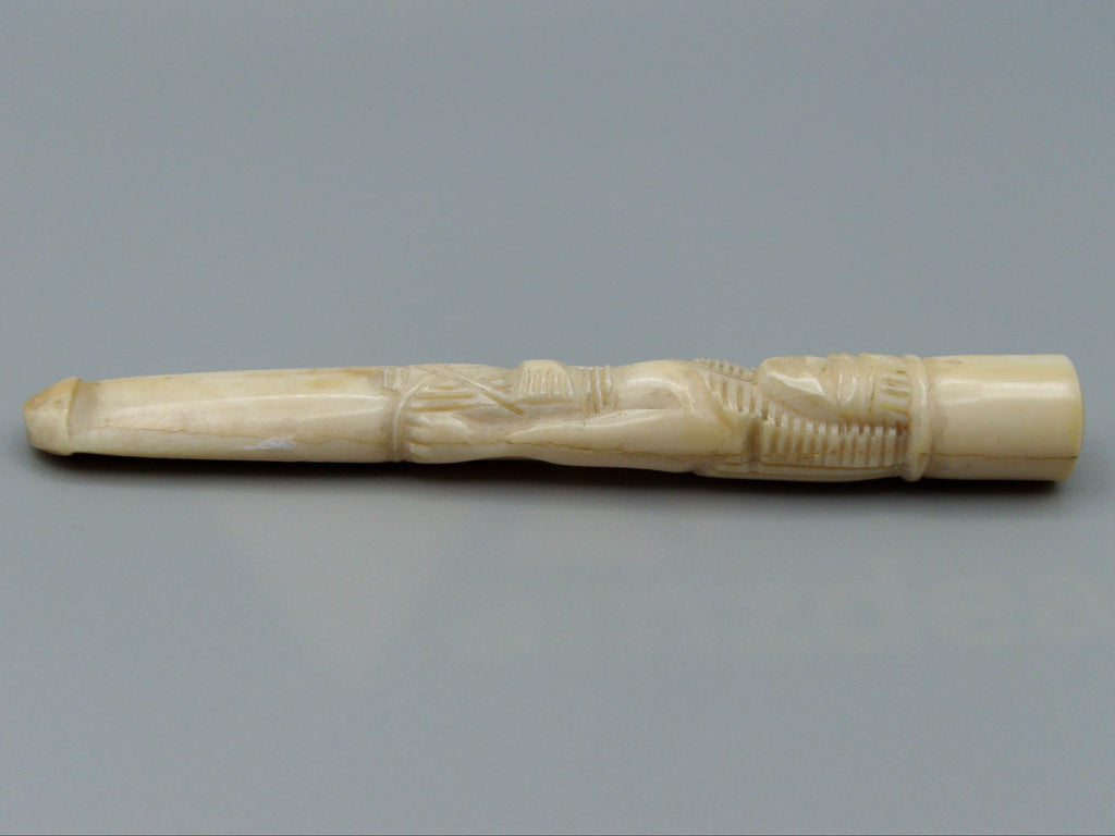Antique Ivory, Natural Ivory, Ivory Mouthpiece, Mediterranean Ivory, handcarved Ivory, Asien Ivory, Elephant Ivory