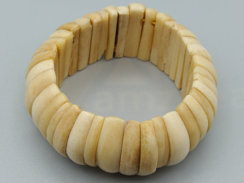 Antique Bone, Natural Bone, Animal bone, Bone bracelet, Mediterranean bone, handcarved bone, Asien bone