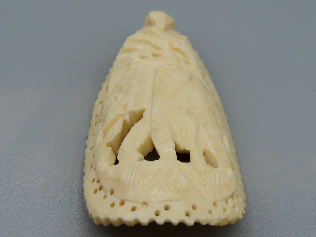 Antique Bone, Natural Bone, Bone Cameo, Mediterranean Bone, handcarved Bone, Asien Bone