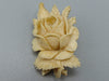 Antique Ivory, Natural Ivory, Ivory Brooch, Mediterranean Ivory, handcarved Ivory, Asien Ivory, Elephant Ivory