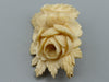 Antique Ivory, Natural Ivory, Ivory Brooch, Mediterranean Ivory, handcarved Ivory, Asien Ivory, Elephant Ivory