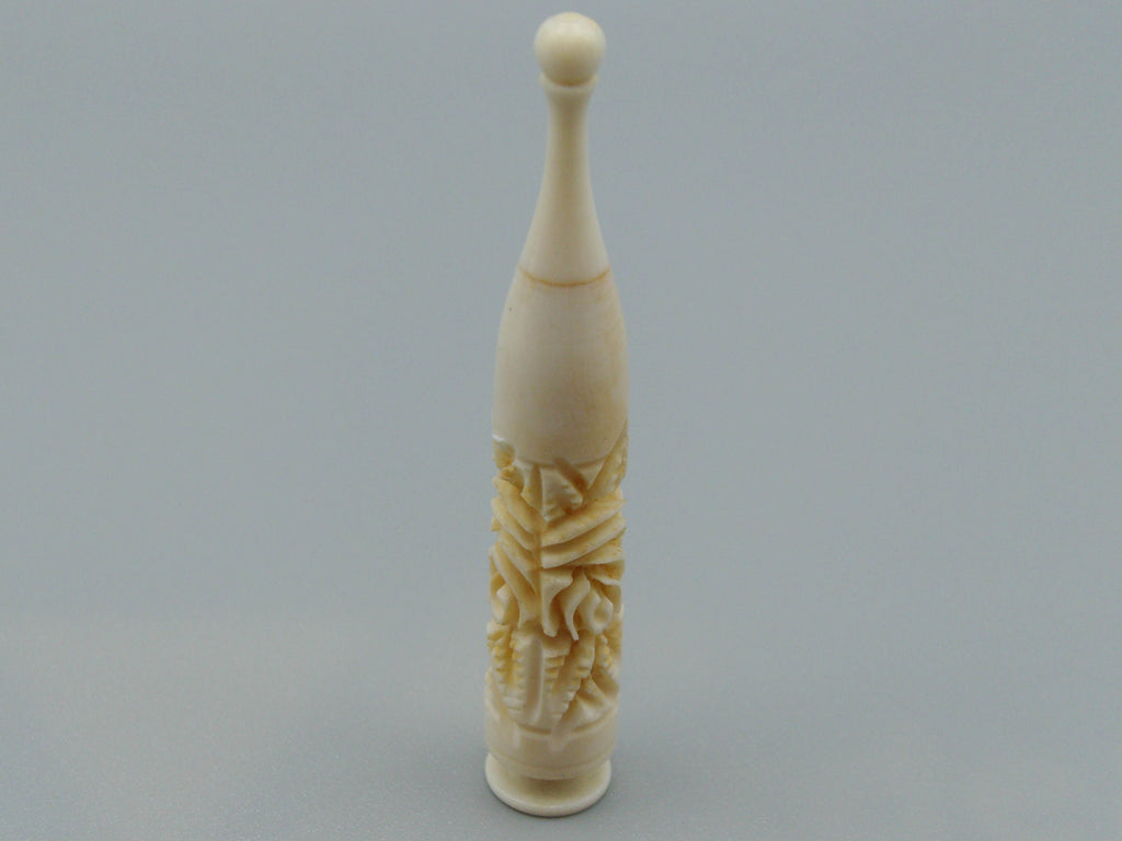 Antique Ivory, Natural Ivory, Ivory Kohl-Eyeliner Vassel, Mediterranean Ivory, handcarved Ivory, Asien Ivory, Elephant Ivory