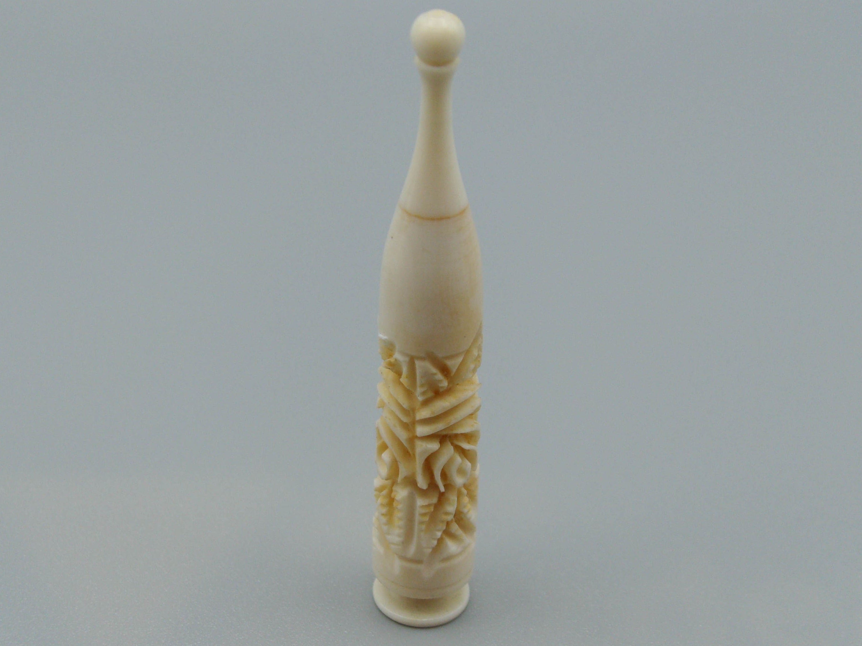 Antique Ivory, Natural Ivory, Ivory Kohl-Eyeliner Vassel, Mediterranean Ivory, handcarved Ivory, Asien Ivory, Elephant Ivory