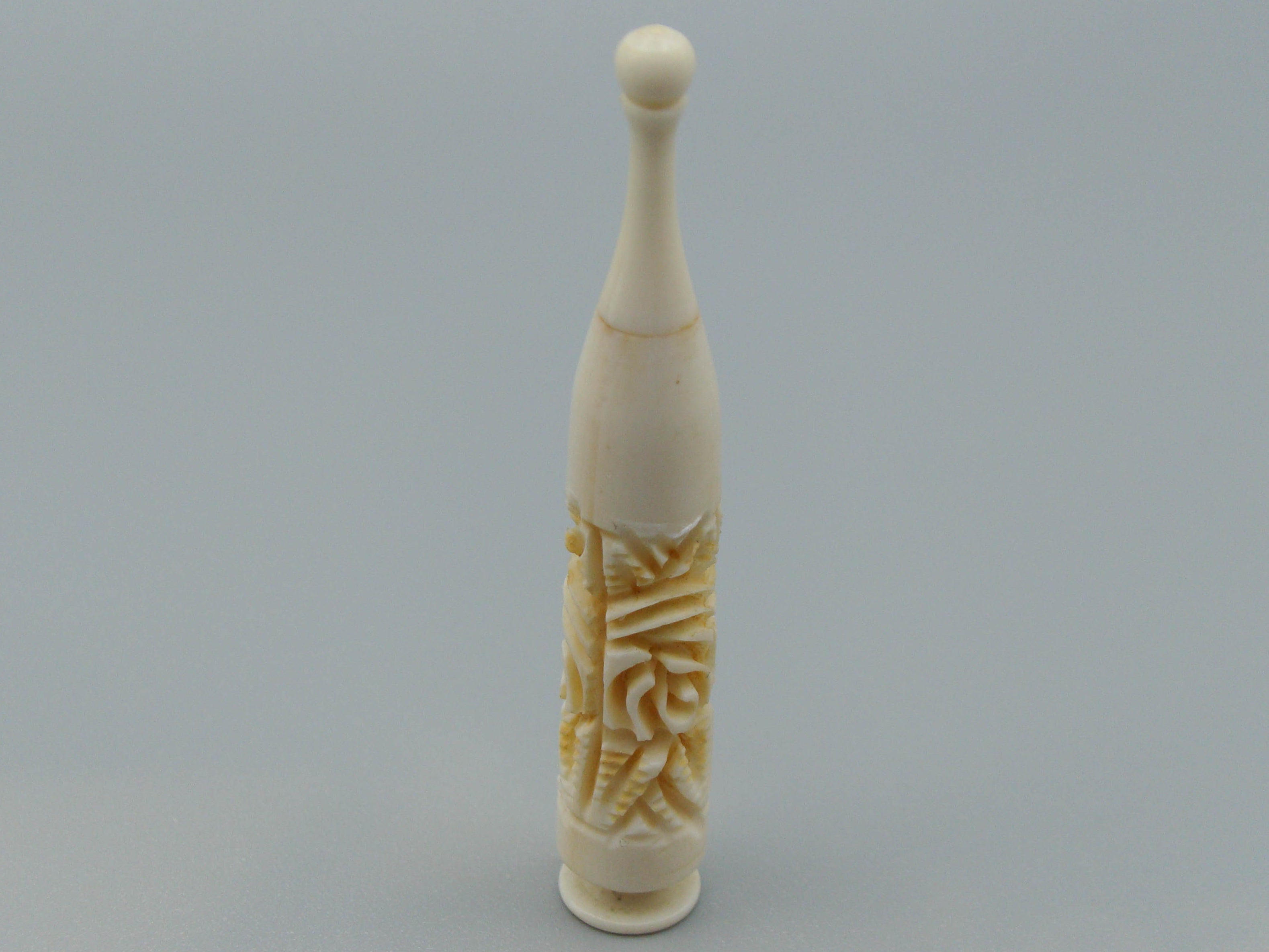 Antique Ivory, Natural Ivory, Ivory Kohl-Eyeliner Vassel, Mediterranean Ivory, handcarved Ivory, Asien Ivory, Elephant Ivory