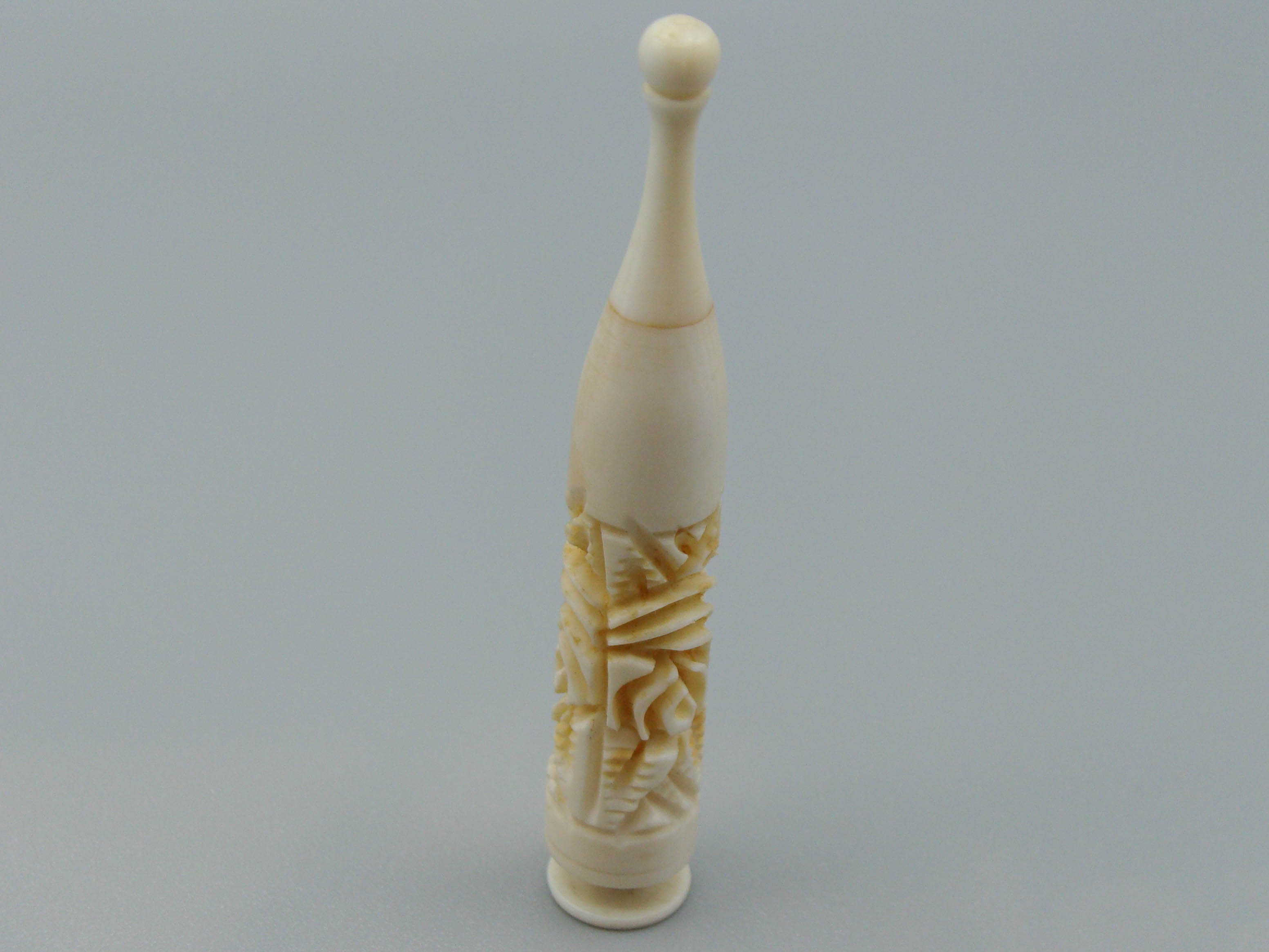 Antique Ivory, Natural Ivory, Ivory Kohl-Eyeliner Vassel, Mediterranean Ivory, handcarved Ivory, Asien Ivory, Elephant Ivory