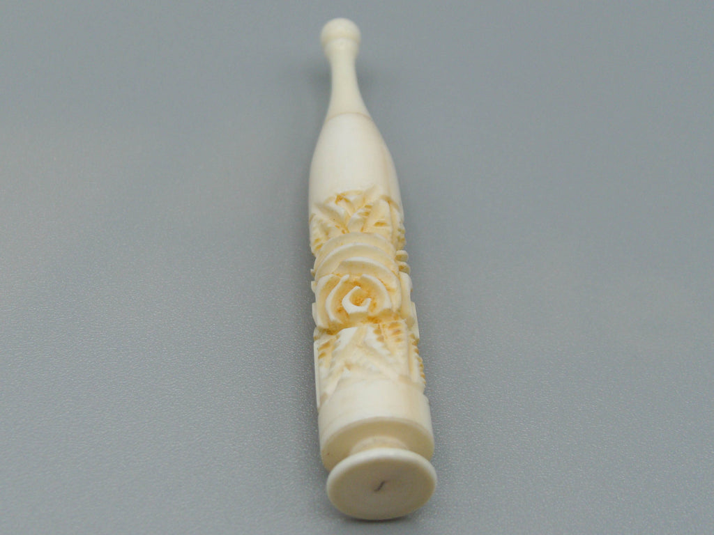 Antique Ivory, Natural Ivory, Ivory Kohl-Eyeliner Vassel, Mediterranean Ivory, handcarved Ivory, Asien Ivory, Elephant Ivory
