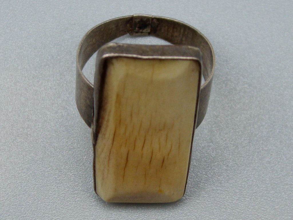 Antique Bone, Natural Bone, Bone ring, Mediterranean Bone, handcarved bone, Asien Bone