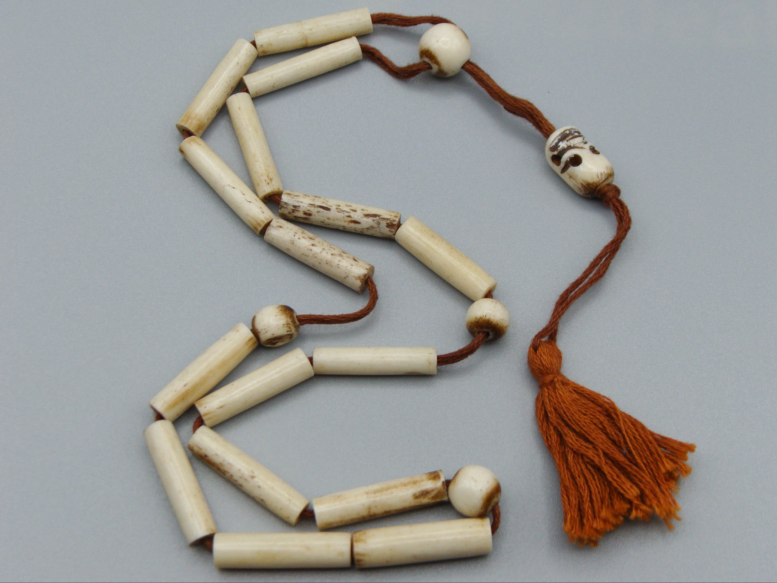 Antique Bone, Natural Bone, Bone Rosary, Mediterranean Bone, handcarved bone, Asien Bone