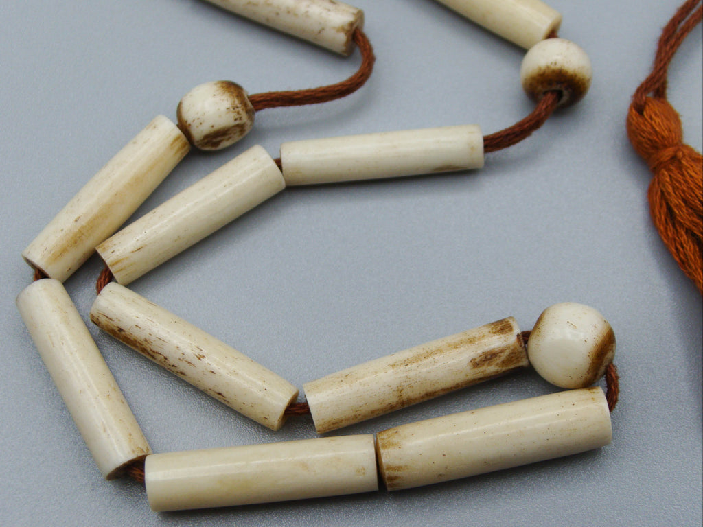 Antique Bone, Natural Bone, Bone Rosary, Mediterranean Bone, handcarved bone, Asien Bone
