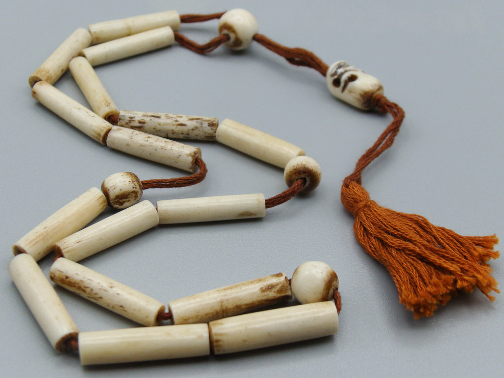 Antique Bone, Natural Bone, Bone Rosary, Mediterranean Bone, handcarved bone, Asien Bone