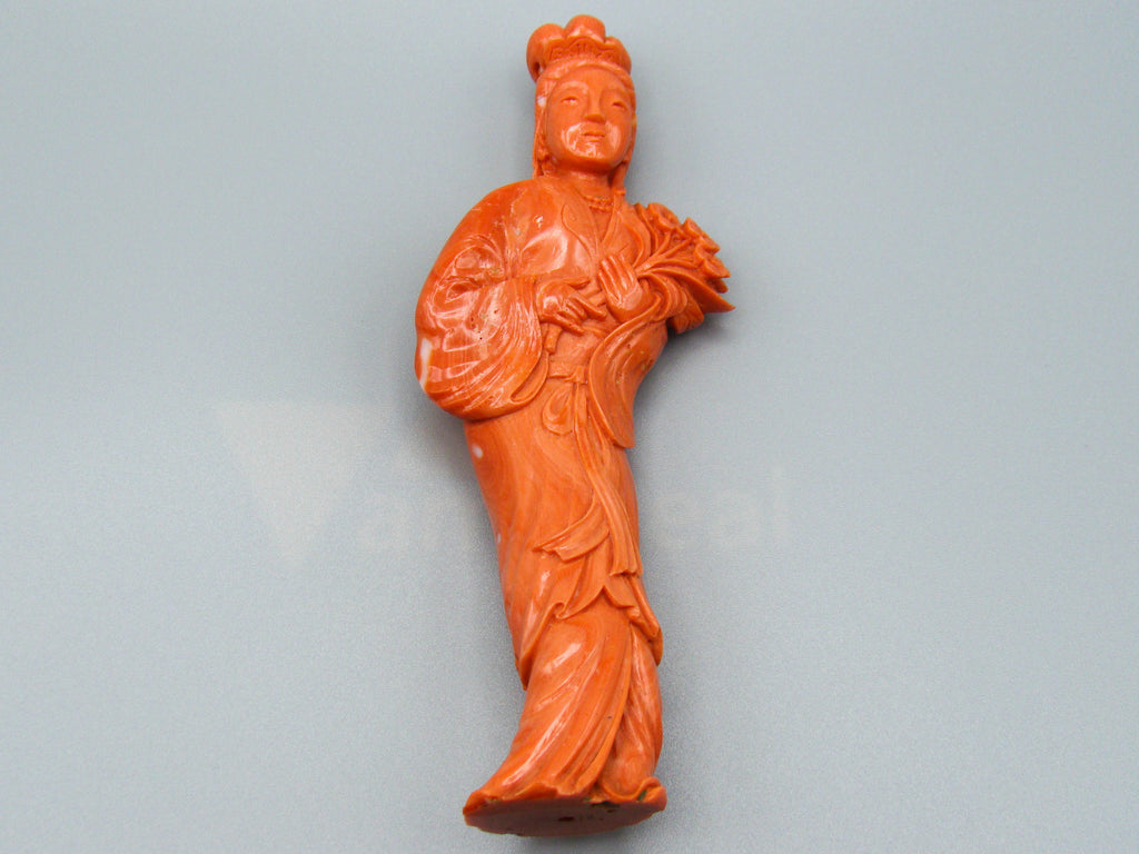 antique coral, natural coral, undyed coral, dark momo orange coral, Italian coral, pacific coral, Sardinian Coral, sea coral, Mediterranean coral, Mediterranean Figurine, Mediterranean orange, Mediterranean sculpture, coral sculpture, coral figurine, Asien coral, Asien figurine, handcarved coral