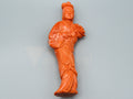 antique coral, natural coral, undyed coral, dark momo orange coral, Italian coral, pacific coral, Sardinian Coral, sea coral, Mediterranean coral, Mediterranean Figurine, Mediterranean orange, Mediterranean sculpture, coral sculpture, coral figurine, Asien coral, Asien figurine, handcarved coral